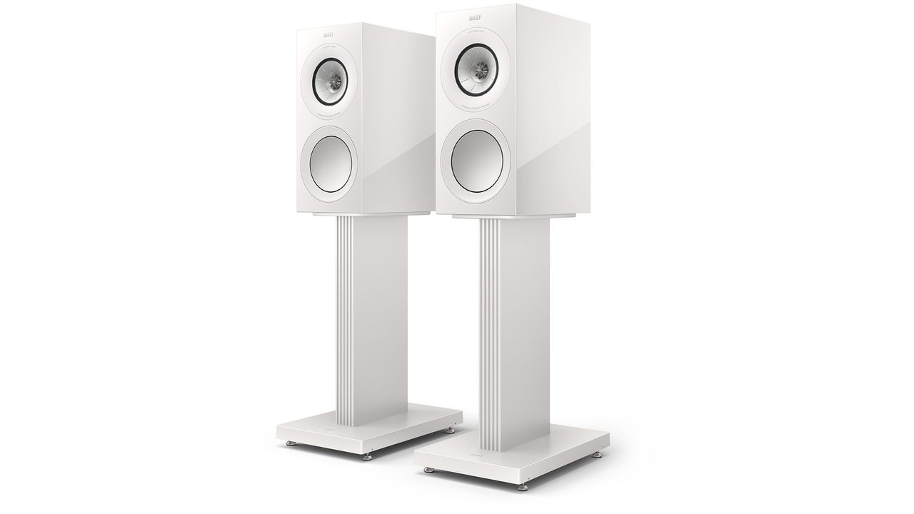 KEF R3 Meta on S3 stands