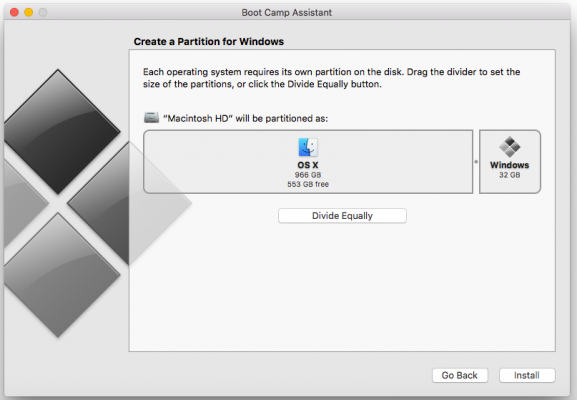 bootcamp partition