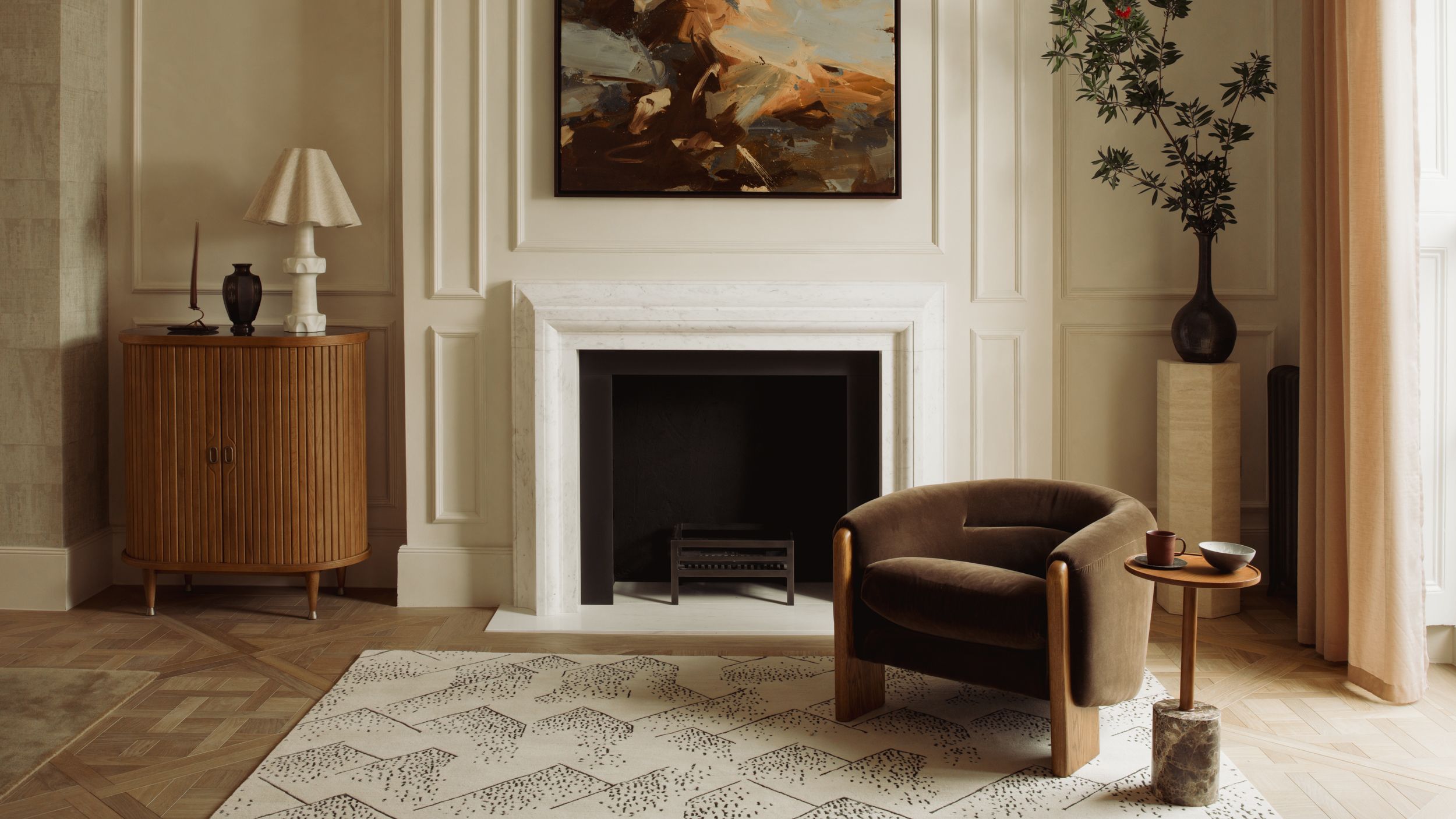 Inside a House Where Neutrals Pack as Much Punch as Jewel Tones