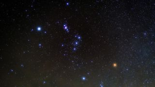 northern hemisphere night sky: Orion