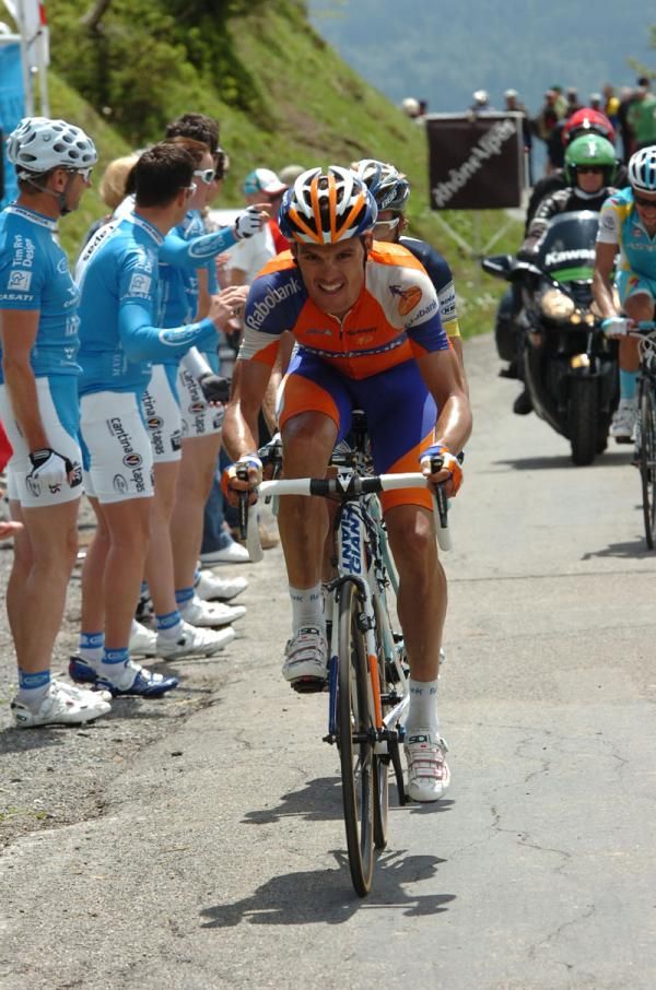 Luis Leon Sanchez (Rabobank Cycling Team) on the Joux Plane