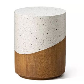 Glitzhome Texture & Wood Garden Stool & Plant Stand & Table