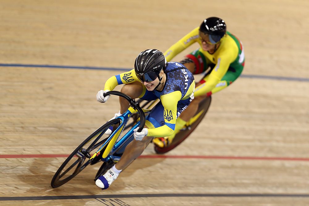 Laurine Van Riessen (Netherlands) secures the bronze medal in the women's sprint in London