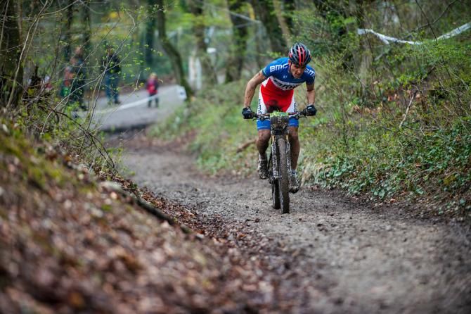 Julien Absalon (BMC) on the climb