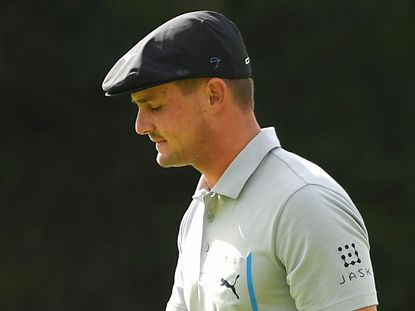 Bryson DeChambeau Damages Green And Bunker