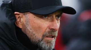 LIVERPOOL, ENGLAND - FEBRUARY 21: Jurgen Klopp, manager of Liverpool, during the Premier League match between Liverpool FC and Luton Town at Anfield on February 21, 2024 in Liverpool, England. (Photo by James Gill - Danehouse/Getty Images)