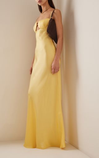 anna october Tulip Satin Maxi Dress