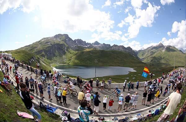 The Petit Saint Bernard pass was one of two big climbs in stage 16.