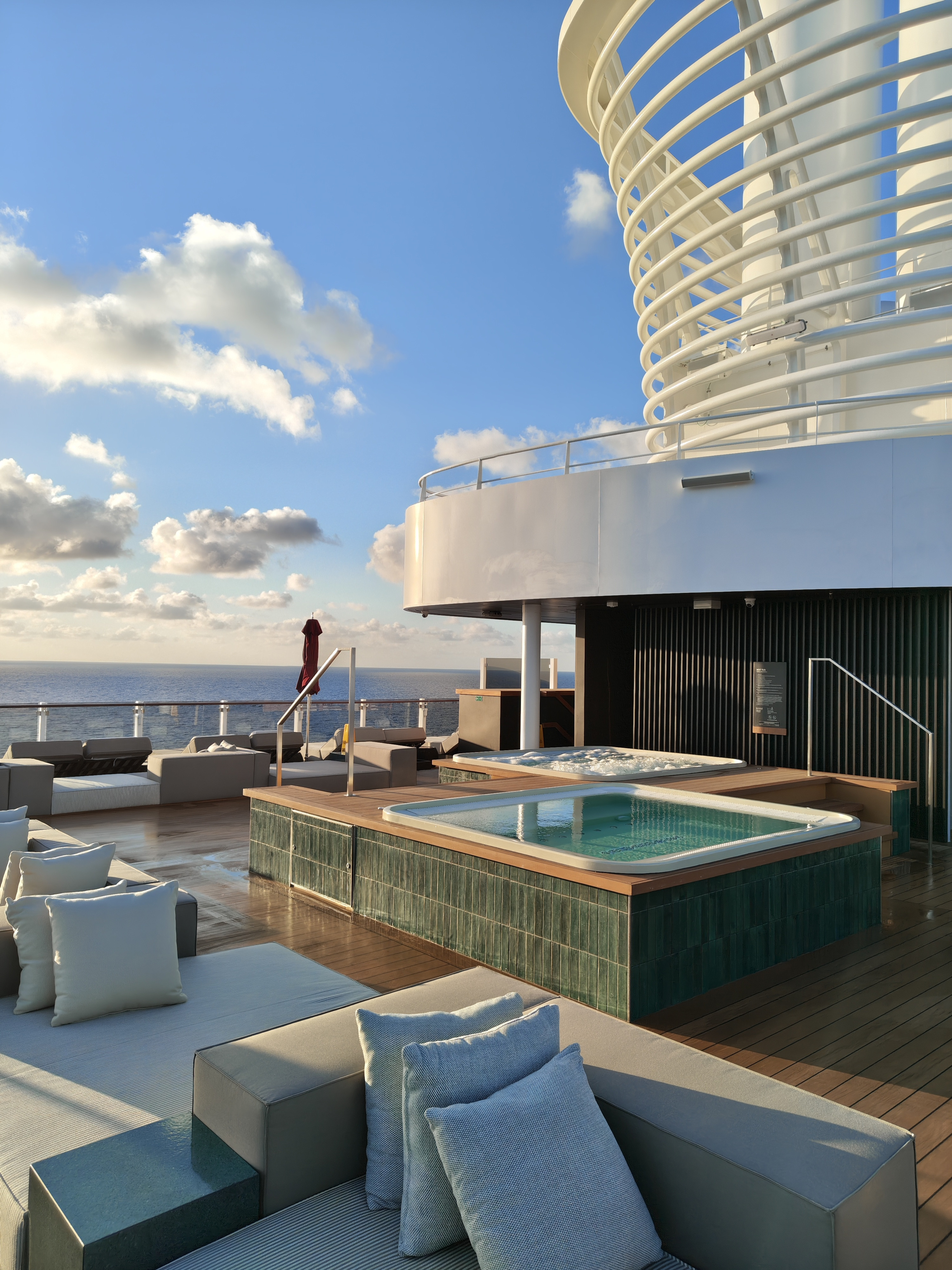 The Haven private deck aboard Norwegian Luna