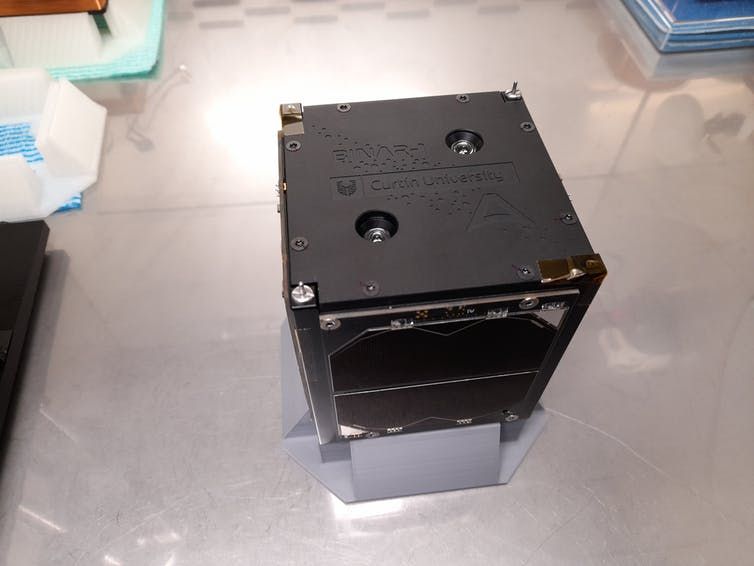 The Binar-1 satellite is a 10-cm cube.