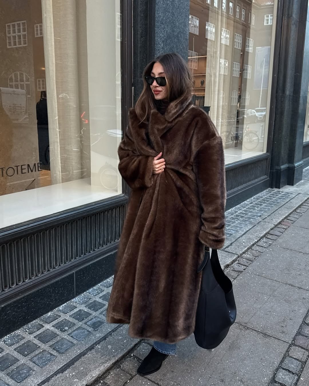 Lucie Faux Fur Maxi Coat
