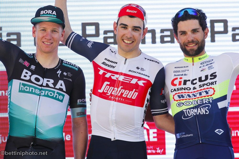 The podium finishers