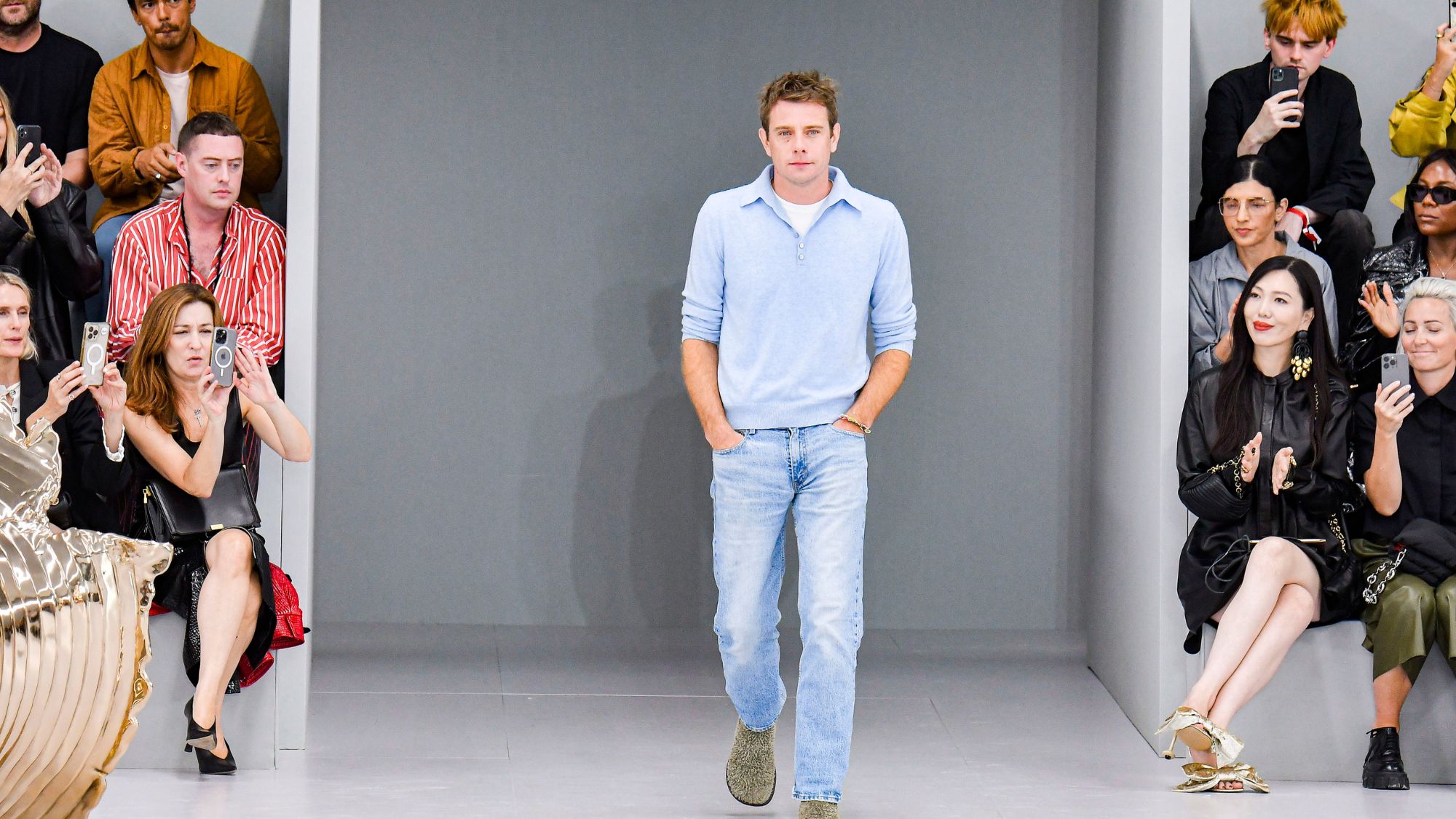 jonathan anderson on the catwalk