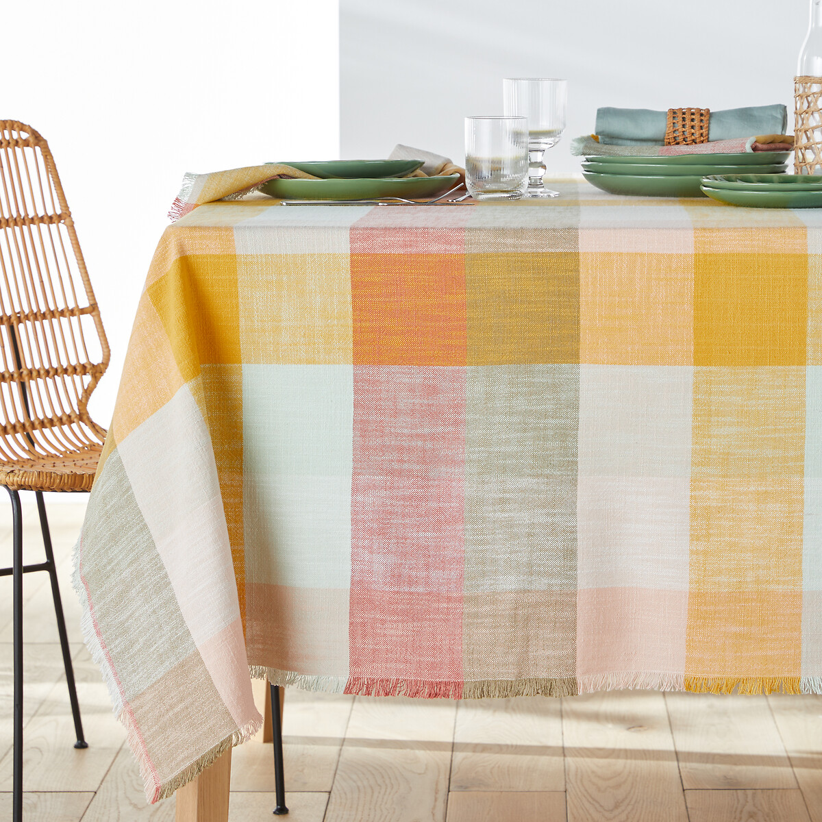 Formia Woven-Dyed Cotton Tablecloth