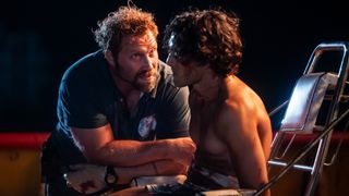 Serial killer Tucker (Jai Courtney) and one of his victims.