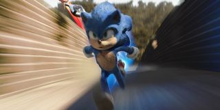 Sonic (Ben Schwartz) in Sonic the Hedgehog