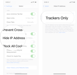 How To Hide IP Address In iOS 15: Tap Hide IP Address and then tap Trackers Only.