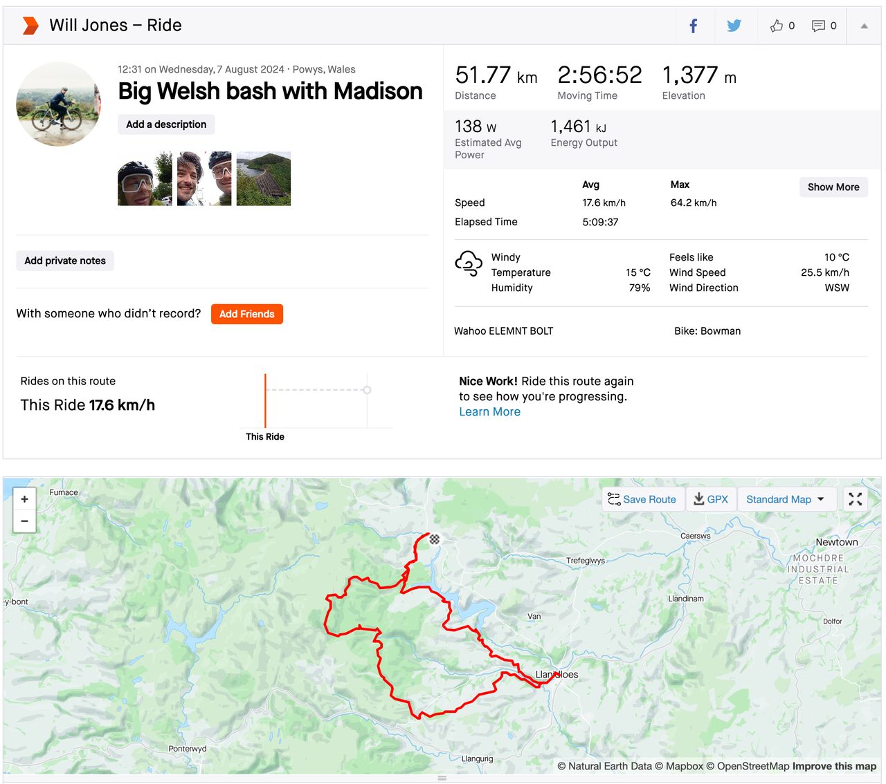 Strava screenshot