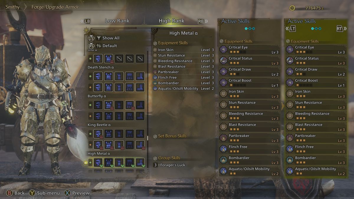 Monster Hunter Wilds secret armor - High Metal set a
