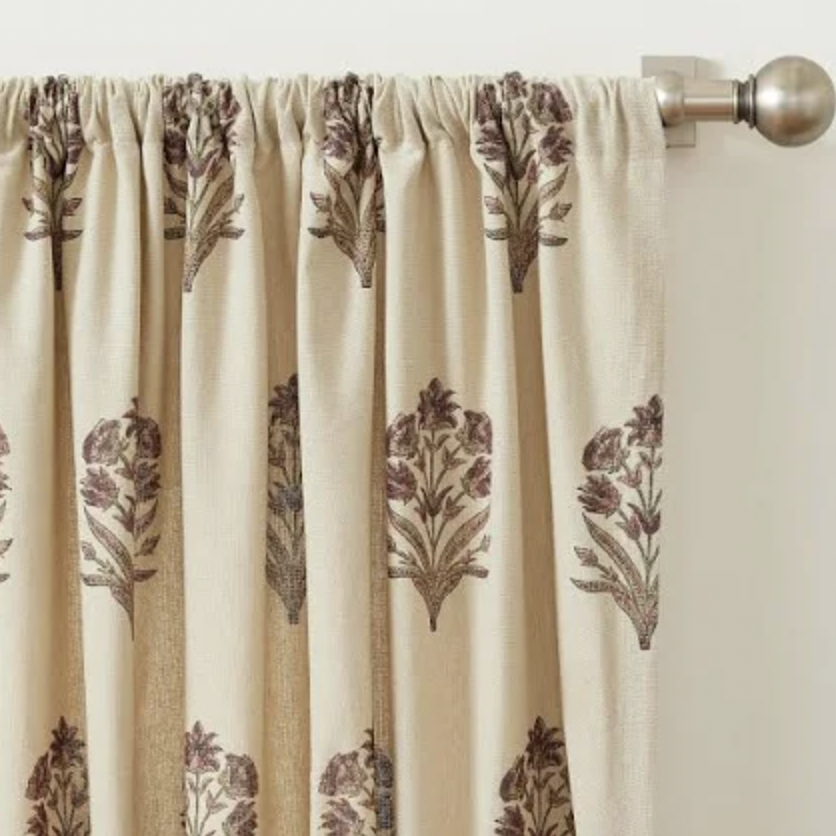 Pottery Barn, Elinor Floral Mughal Curtain