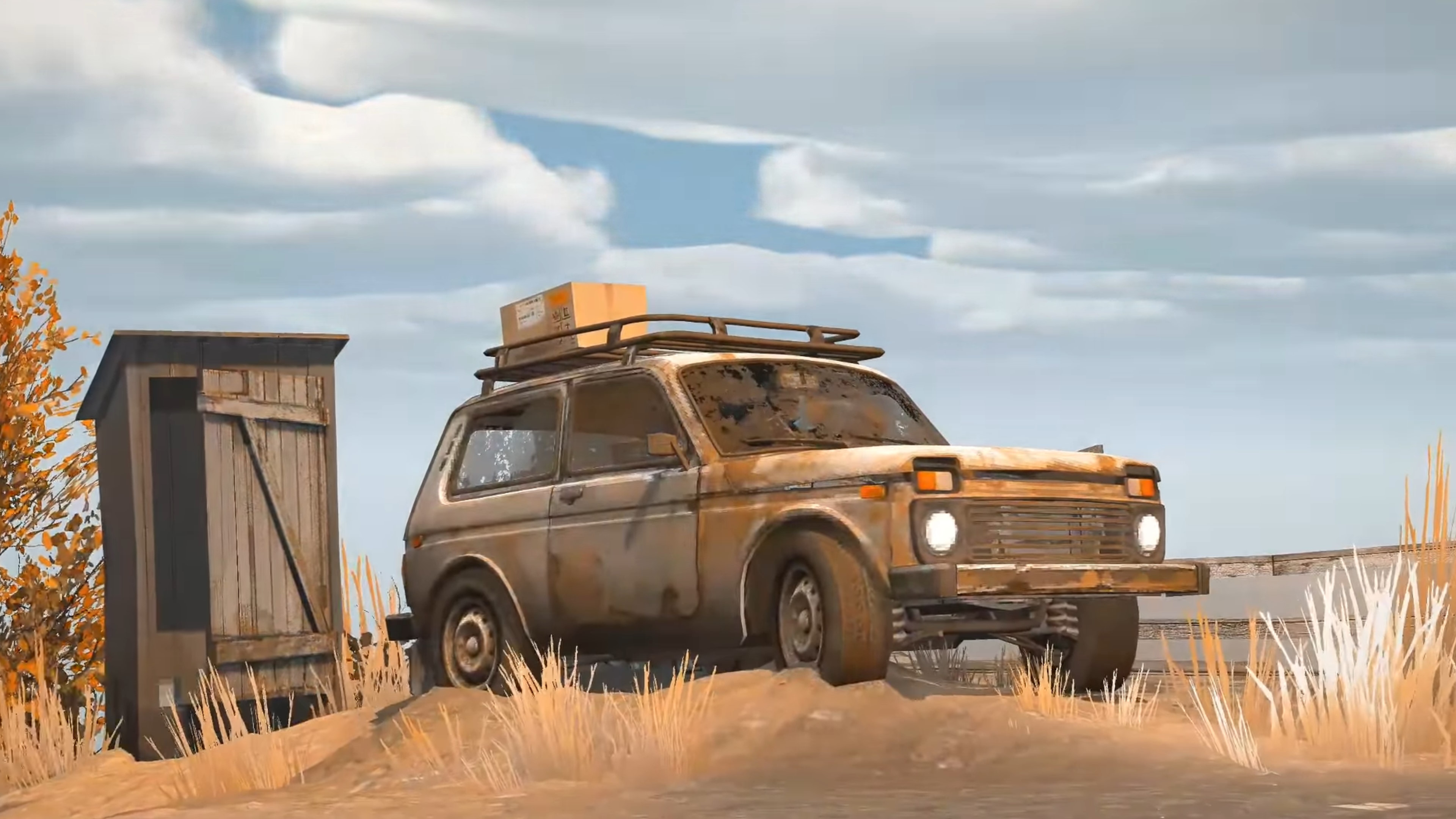 Zarya trailer still - a shitbox and a shitbox