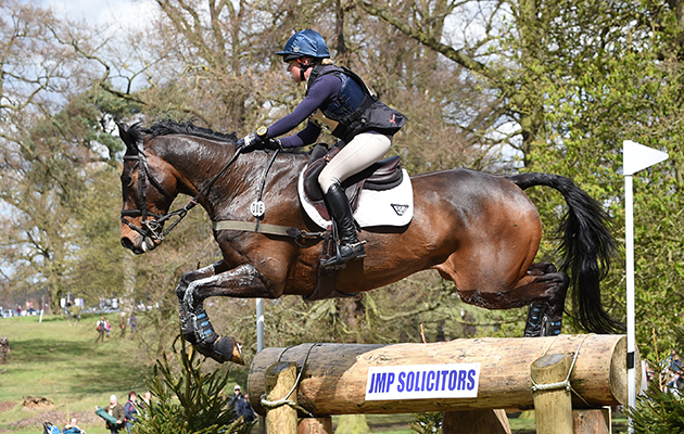 Rosalind Canter riding ALLSTAR B in the CIC*** Section N during the Belton Horse Trials, in the grounds of Belton House near Grantham in Lincolnshire, UK on 17th April 2016