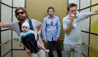Zach Galifianakis, Bradley Cooper and Ed Helms in The Hangover