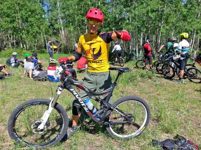 Macky Franklin at the start of the Angel Fire/Taos BME