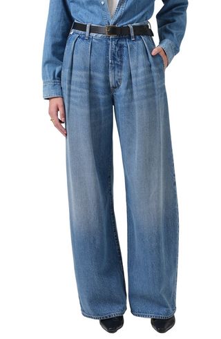 Petra Pleated Nonstretch Jeans