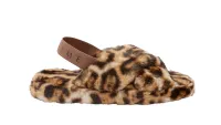 Next leopard print fluffy slippers