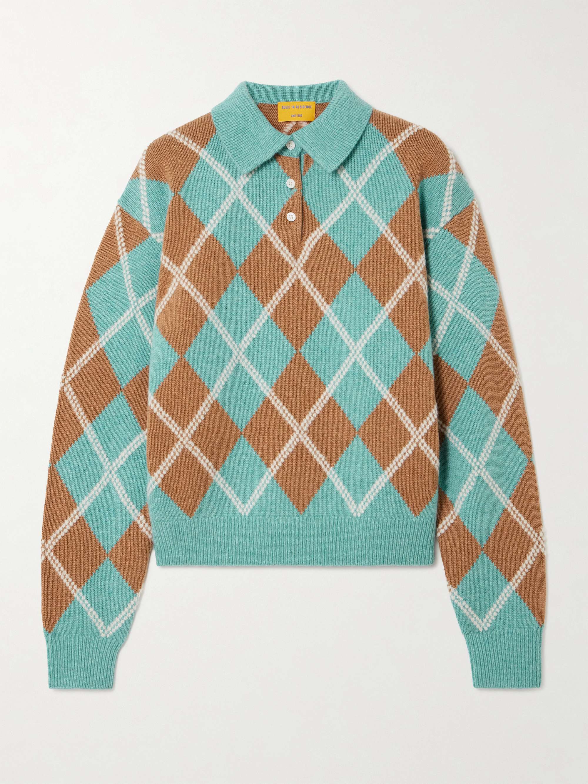 Argyle Wool-Blend Sweater