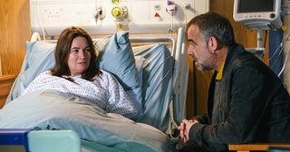 Kevin Webster visits Anna Windass in Coronation Street.