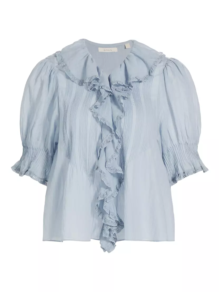 Henri Cotton Ruffled Blouse