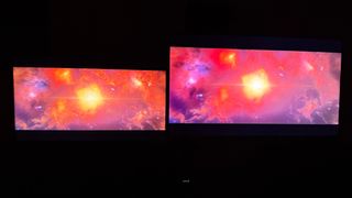 the amazon ember 4-series TV and the samsung u8000h TV