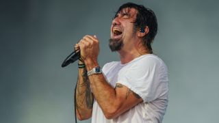 Chino Moreno performing with Deftones in 2024