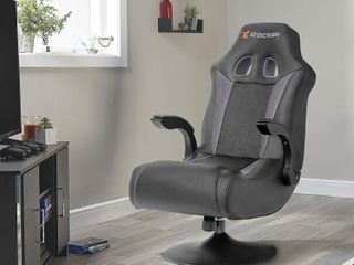 An X Rocker gaming chair.