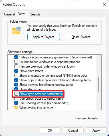 File Explorer disable ads