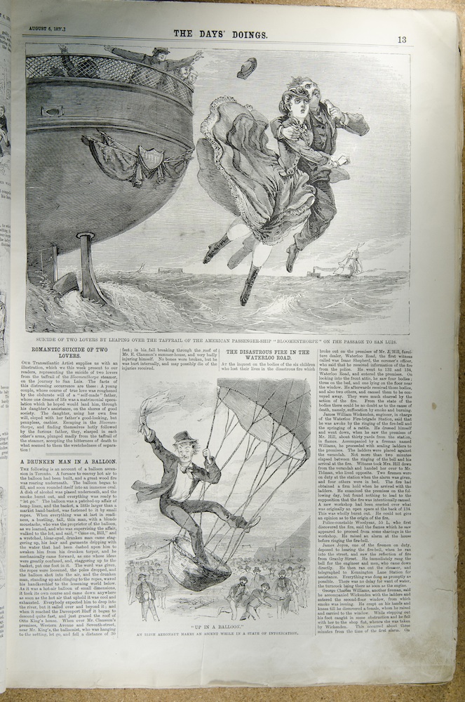 lover's leap newspaper article