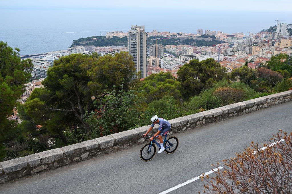MONACO FRANCE JULY 21 Mathieu van der Poel of Netherlands and Team Alpecin Deceuninck sprints during the 111th Tour de France 2024 Stage 21 a 337km individual time trial from Monaco to Nice UCIWT on July 21 2024 in Monaco France Photo by Dario BelingheriGetty Images