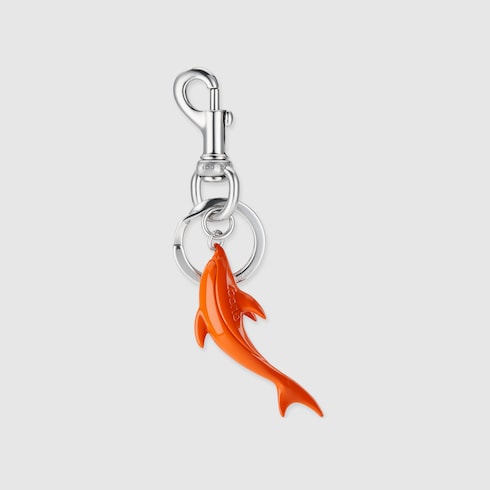 Engraved Dolphin Keychain Charm