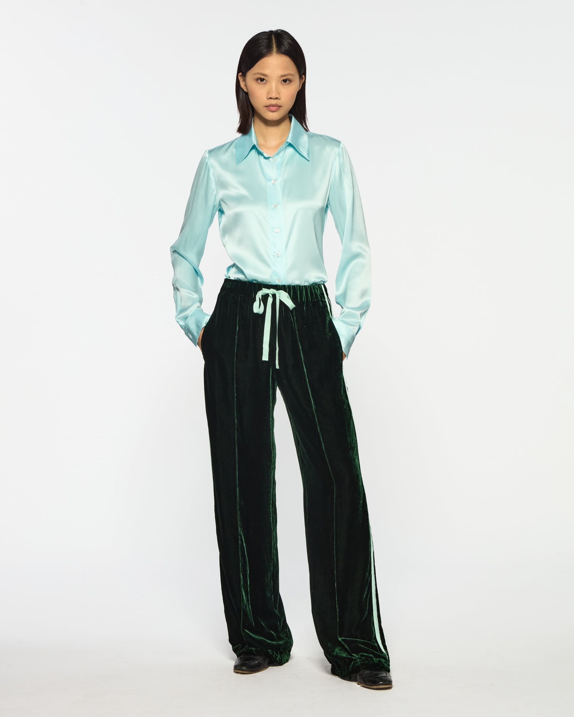 Velvet Jogger - Dark Green