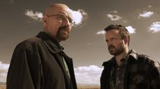 Bryan Cranston and Aaron Paul as Walter White and Jesse Plemons in Breaking Bad