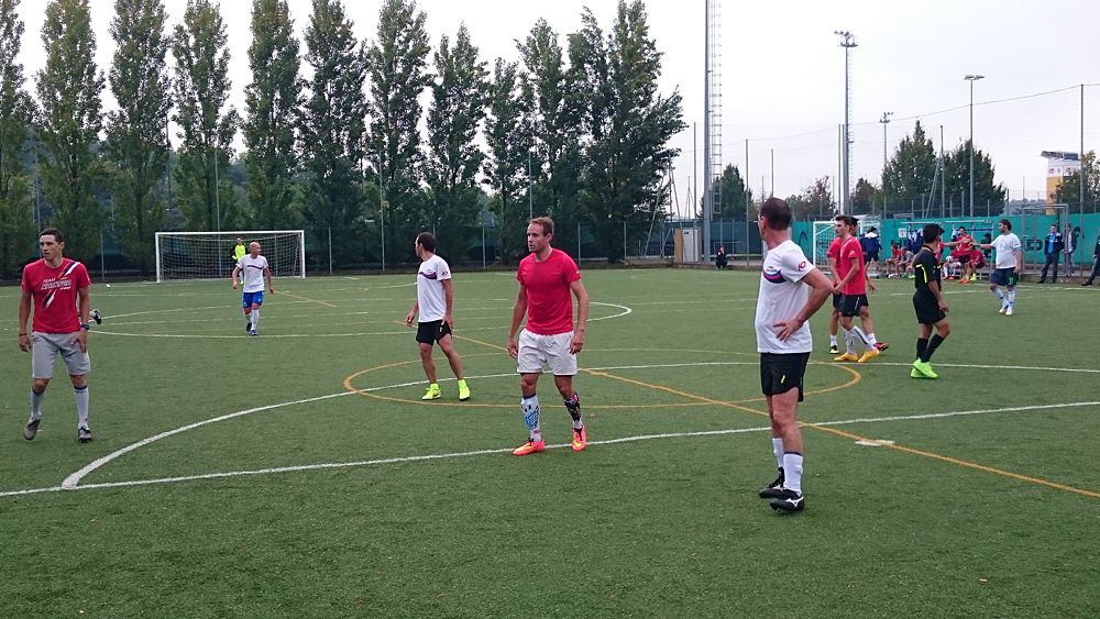 Katusha host their annual team-staff soccer match in Peschiera del Garda, Italy