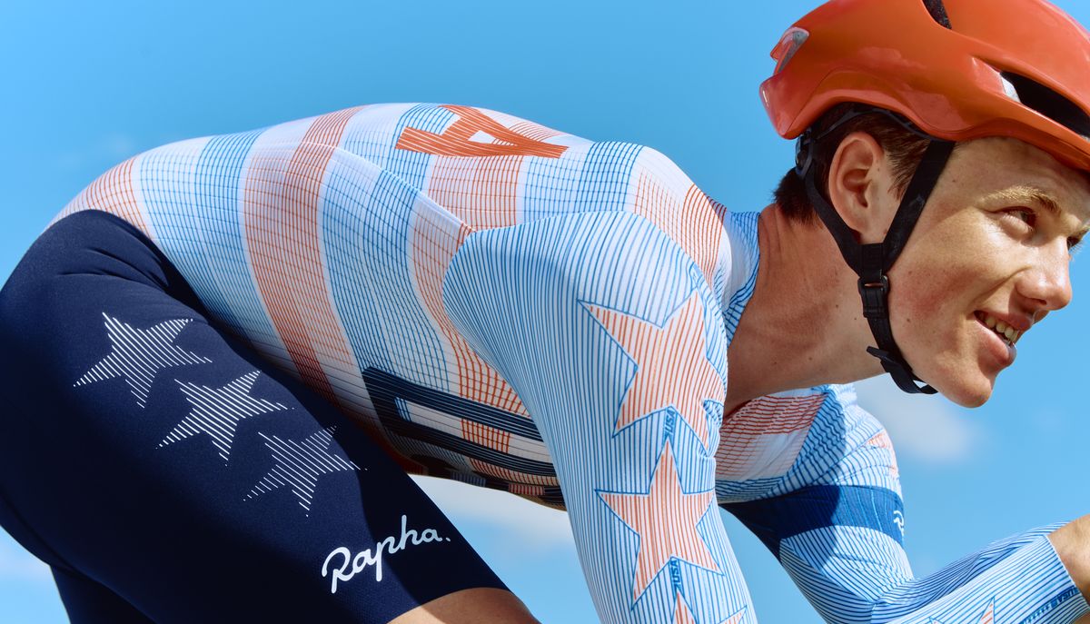 Rapha reveals first USA Cycling kit design, featuring pastel stars