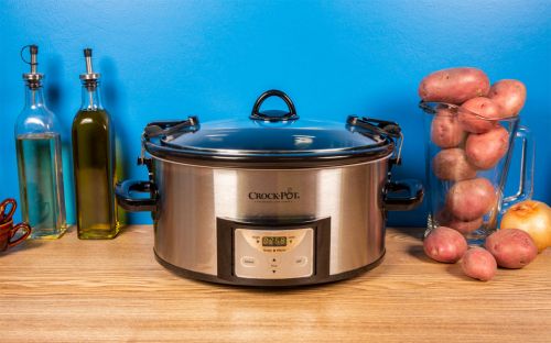 Crock-pot SCCPVL610-S-A 6 Quarts Cooker & Steamer w/ High, Low and Keep  Warm Functions, 1.5 Gallon Capacity, 20-Hour Timer, Locking Latches &  Gasketed Lid