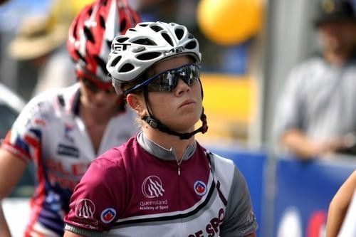 Concentrating hard before the start