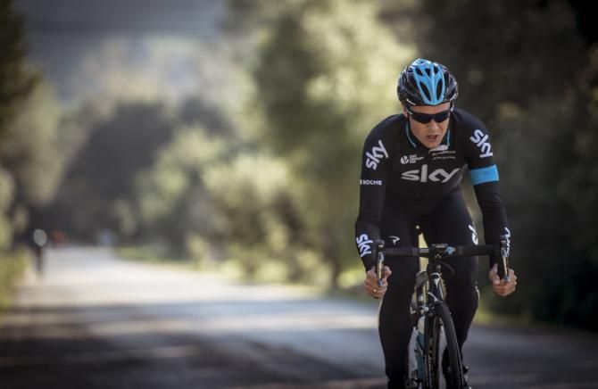 Nicolas Roche in his new Team Sky kit