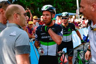 Mark Cavendish after his crash during stage 4 at the Tour de France.