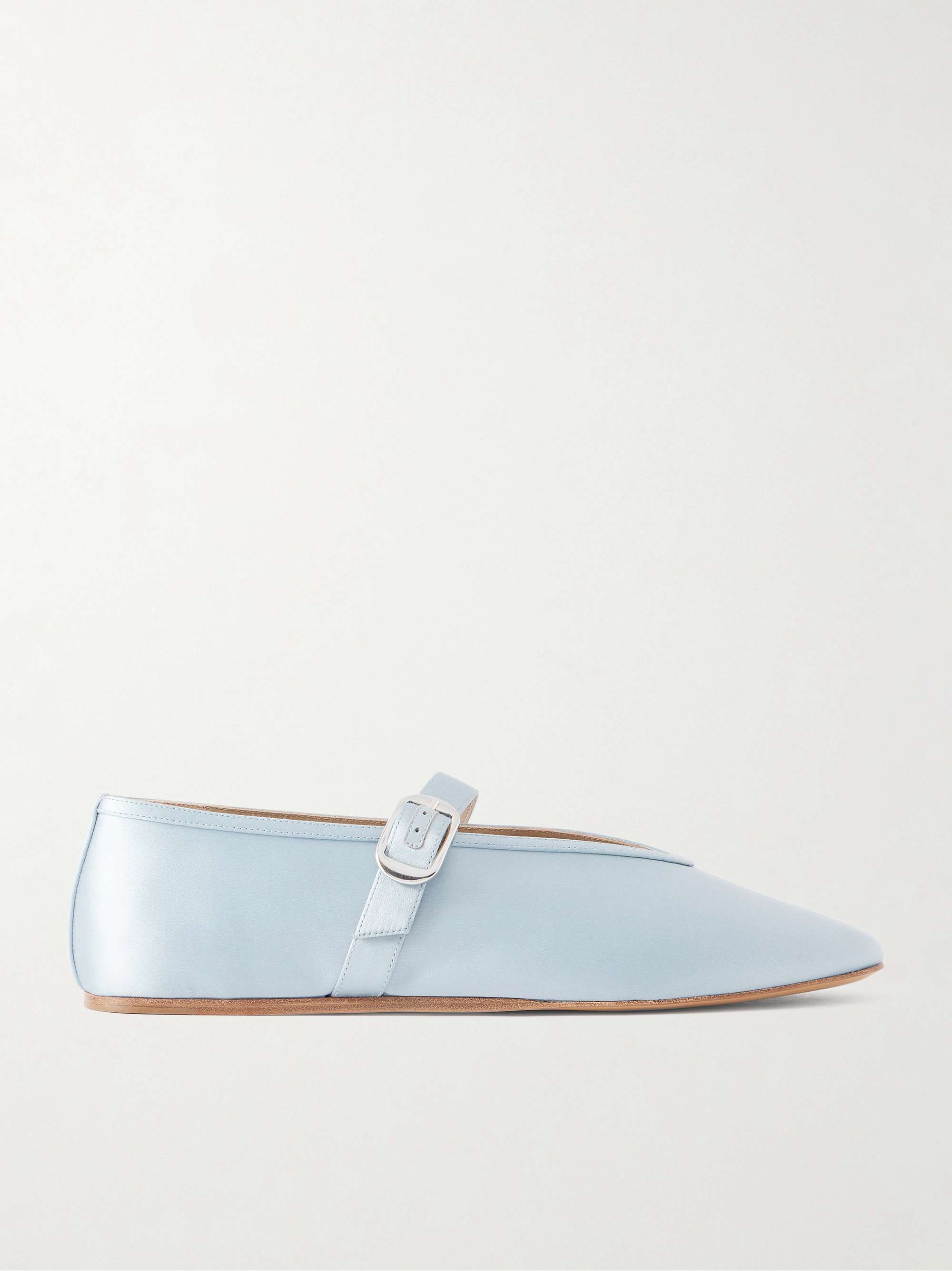 Stella Satin Mary Jane Ballet Flats