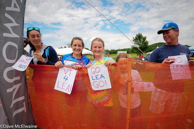 Lea Davison fans lined her home course